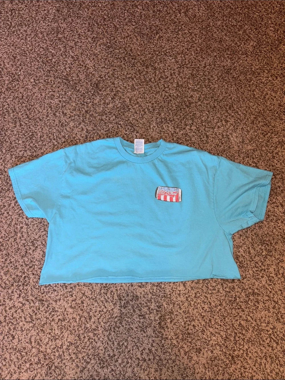Cropped golden lab shirt